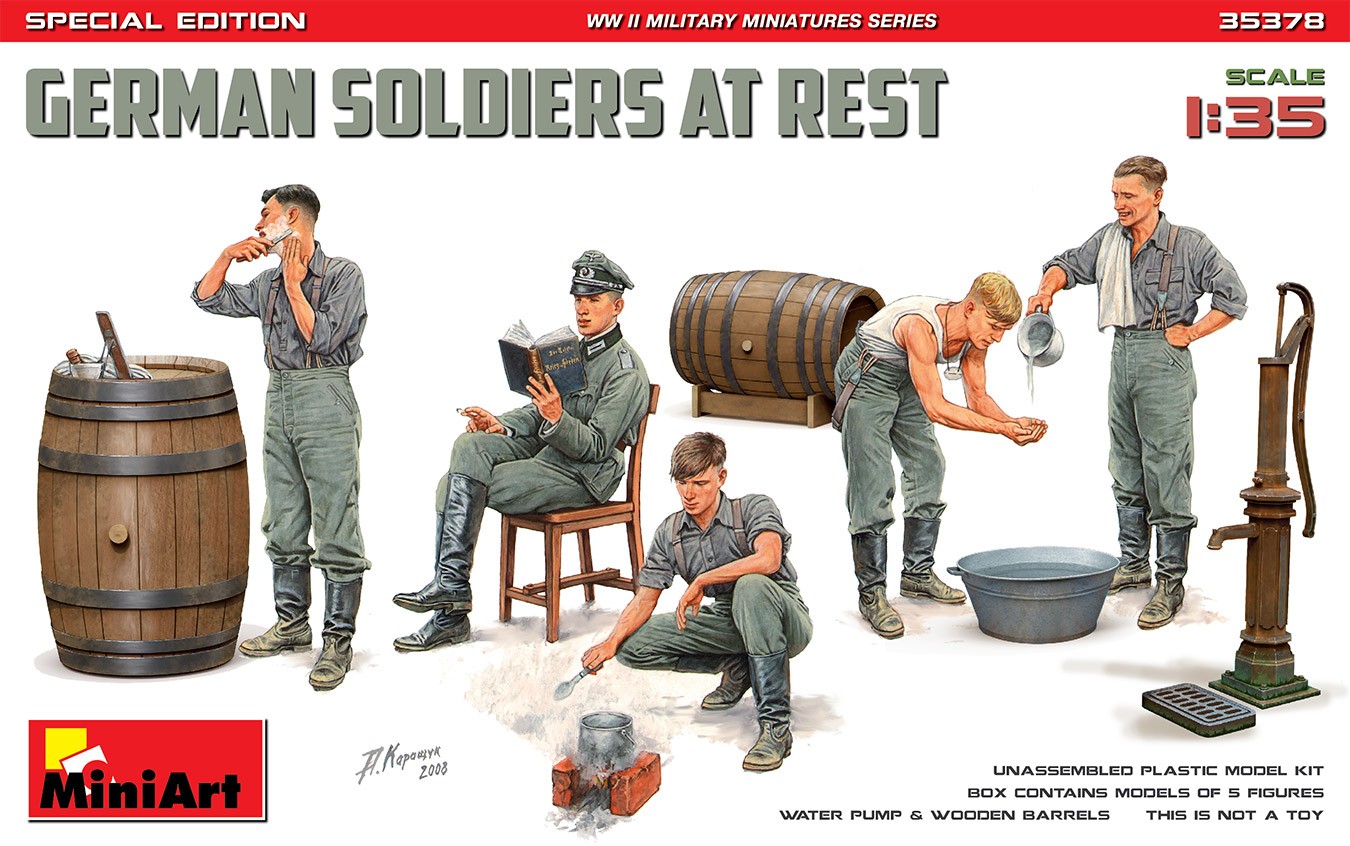 MiniArt 35378 1:35 Moladaki Alman Askerleri-Özel Üretim