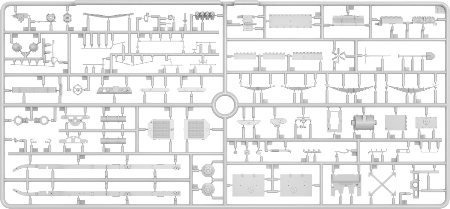 MiniArt 39010 1:35 Austin Zırhlı Araba 3. Seri: Alman, Avusturya Macaristan, Fin Servisi. Interior Kit