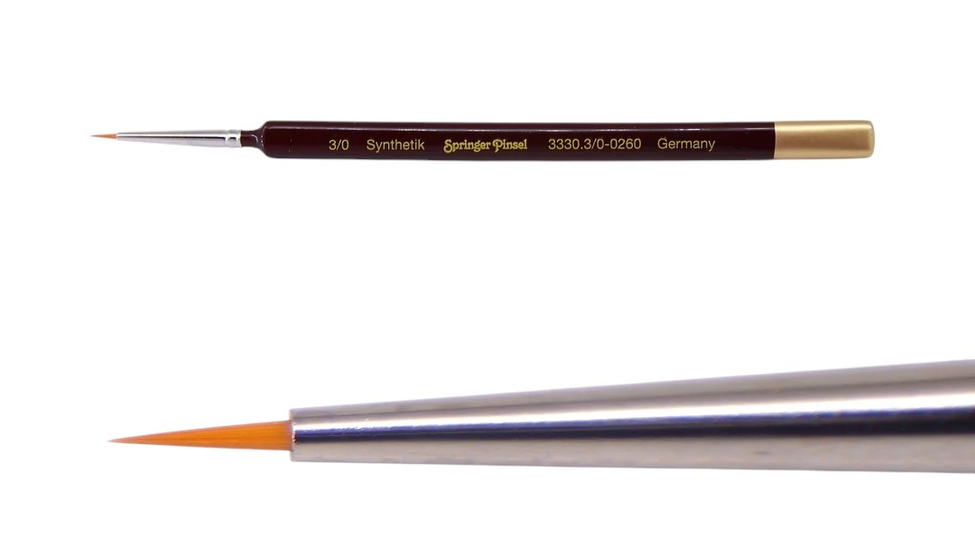 Springer Pinsel Üçgensi Künstler-Aquarellpinsel Sentetik Fırça 3 0