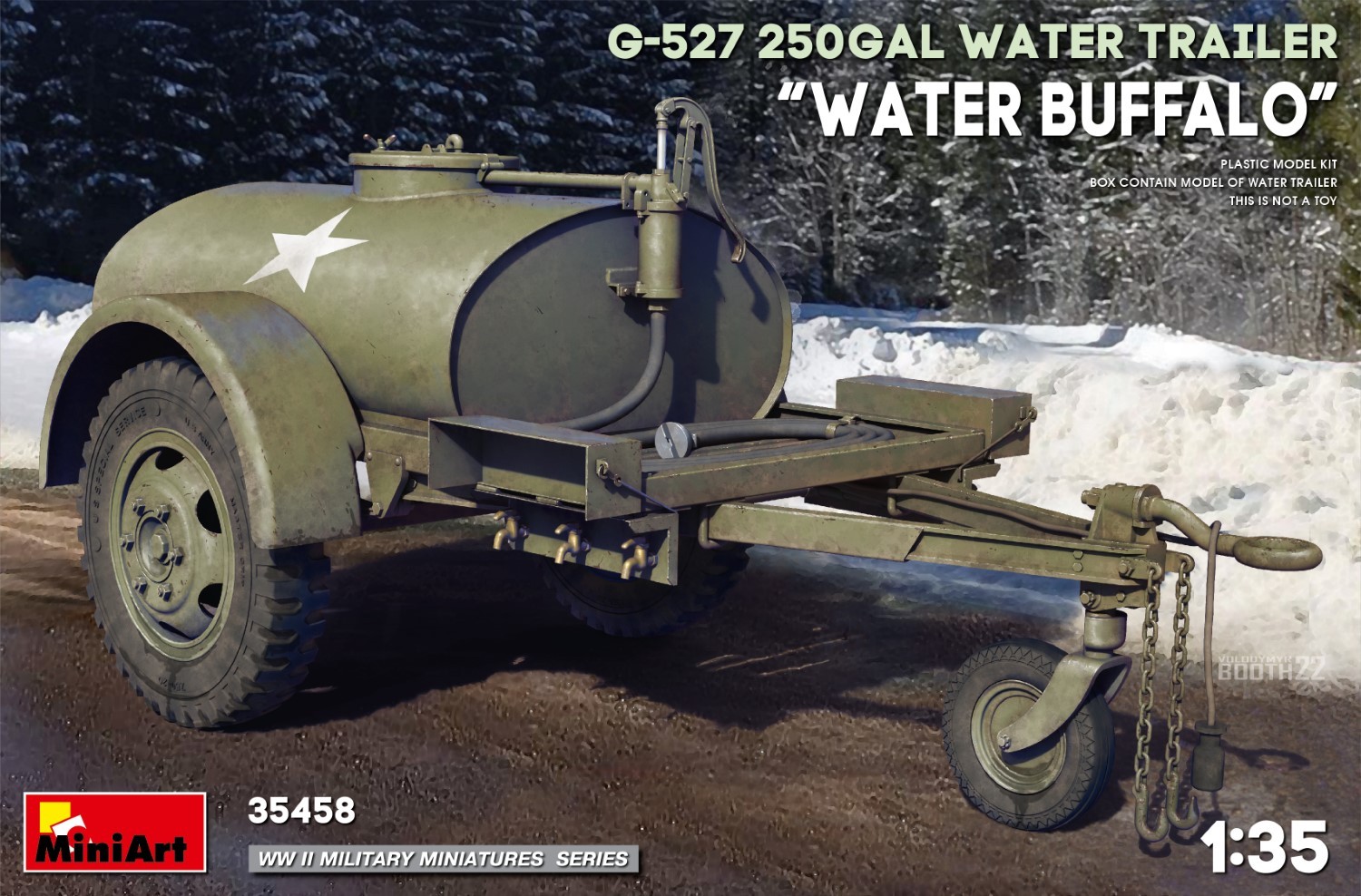 MiniArt 35458 1:35 G-527 250gal Su Römorku “Water Buffalo”