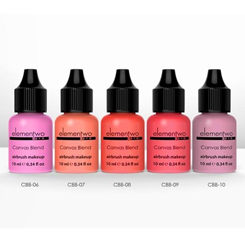Elementwo Pro Canvas Blend Airbrush Makeup Bold Allık Kiti 5x10ml.