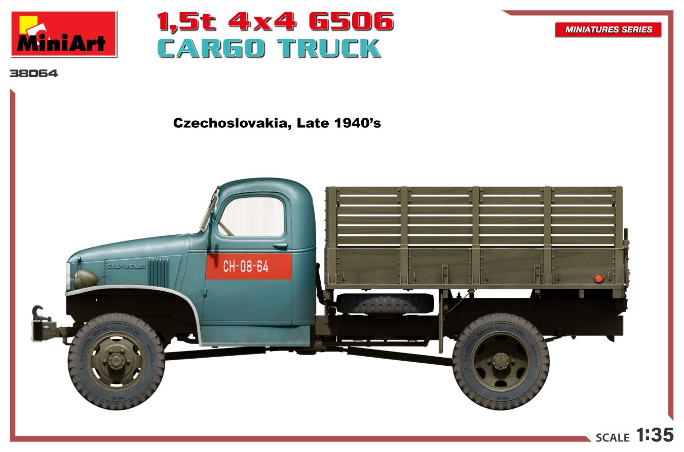 MiniArt 38064 1:35 1,5 t. 4x4 G506 Kasalı Kamyon