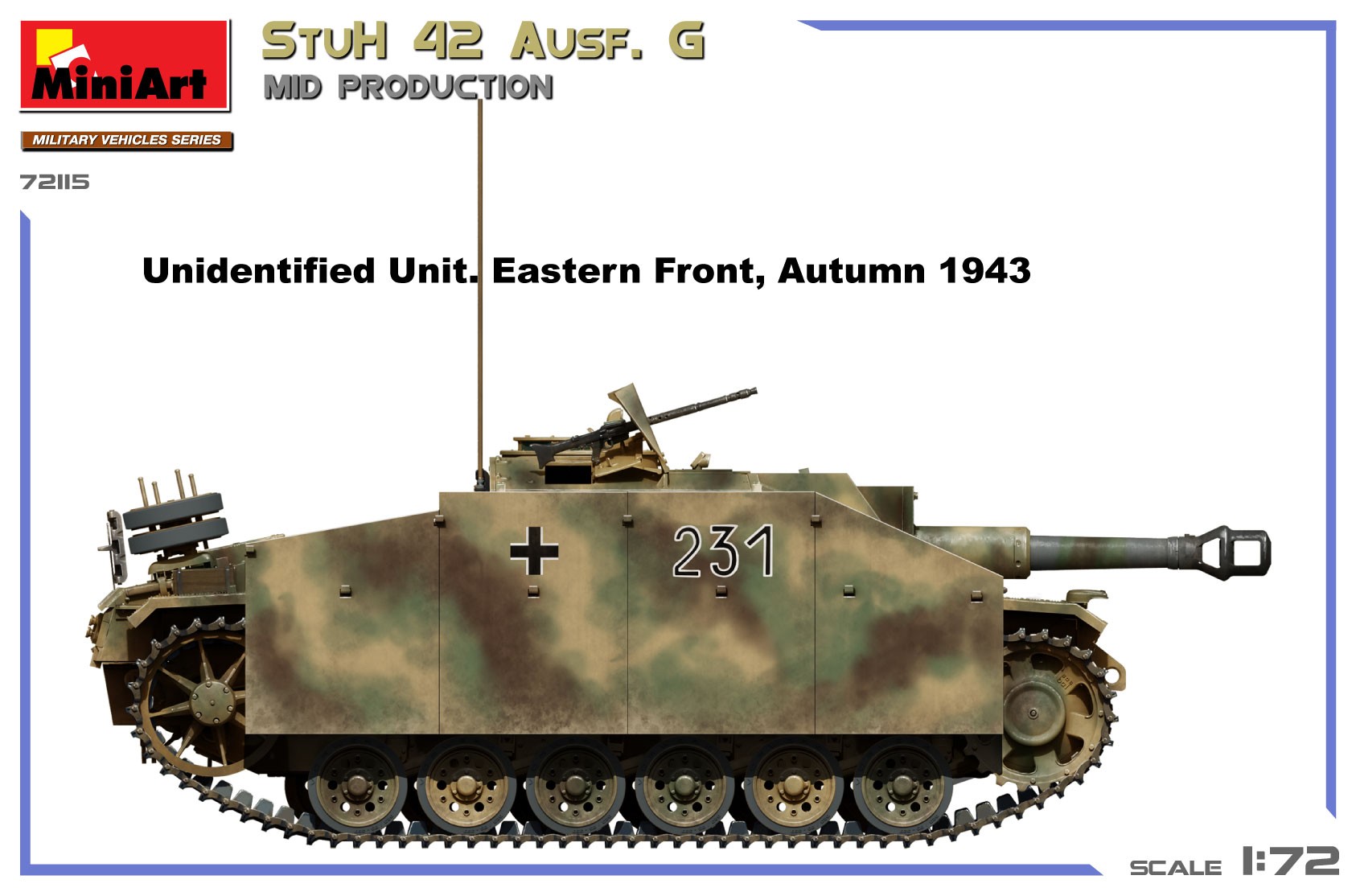 MiniArt 72115 1:72 StuH 42 Ausf G Ara Üretim
