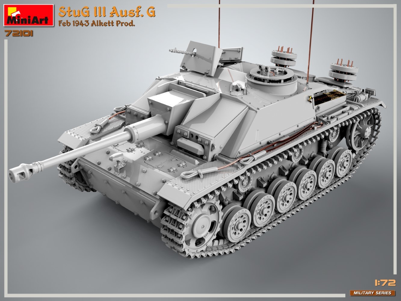 MiniArt 72101 1:72 1:72 StuG III Ausf. G Şubat 1943 Üretimi