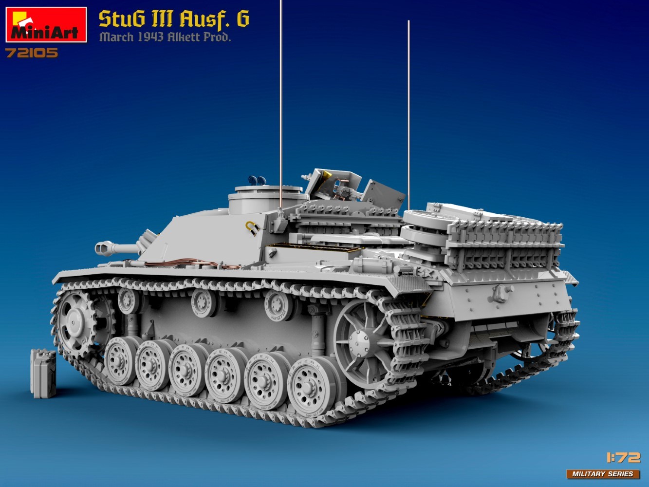 MiniArt 72105 1:72 1:72 StuG III Ausf. G Mart 1943 Üretimi