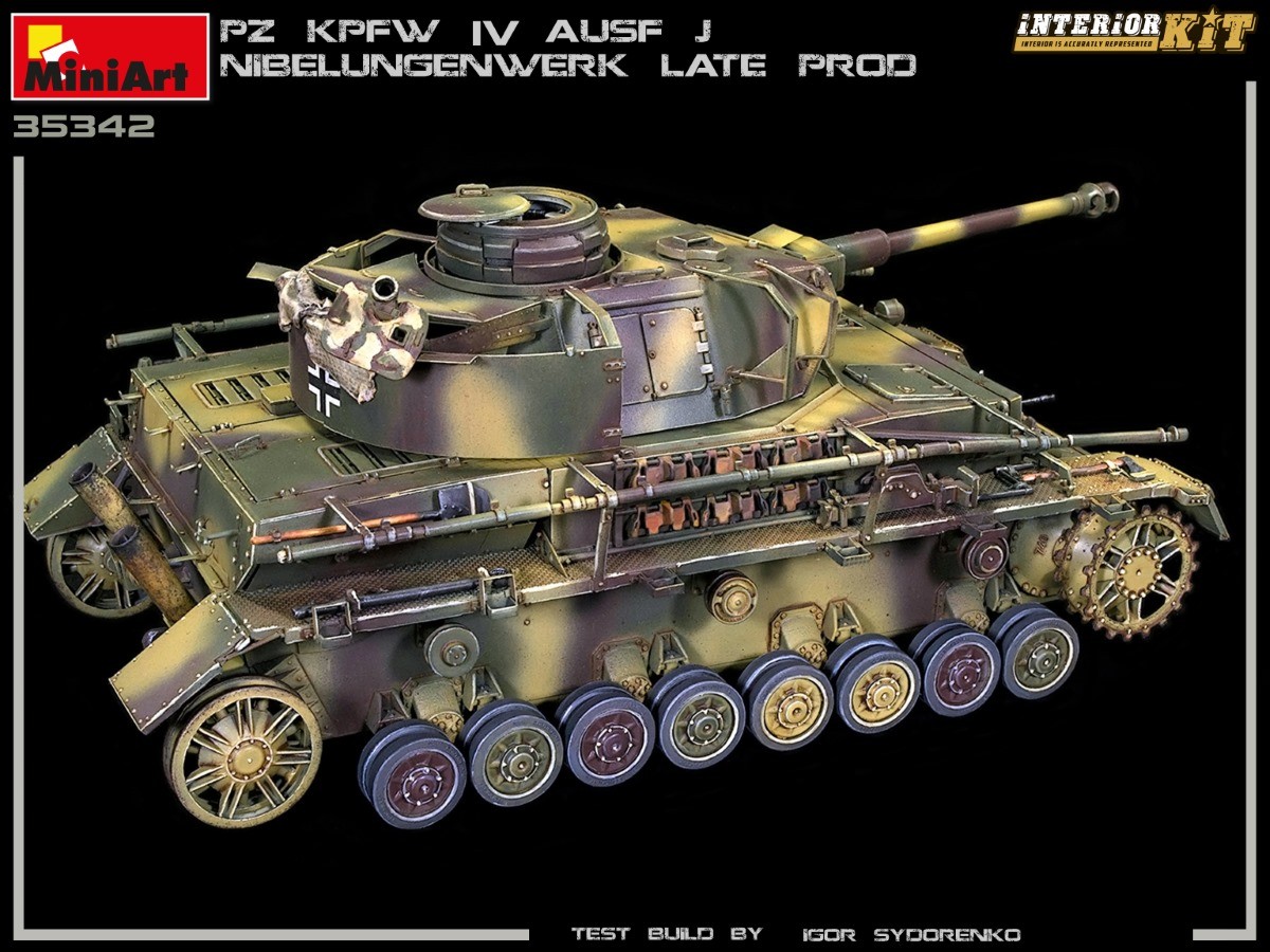 MiniArt 35342 1:35 Pz. Kpfw. IV Ausf J Nibelungenwerk Son Üretim (Ocak-Şubat 1945) Interior Kit