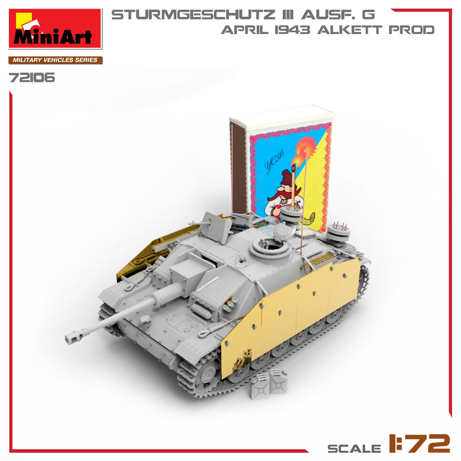MiniArt 72106 1:72 1:72 StuG III Ausf. G Nisan 1943 Üretimi