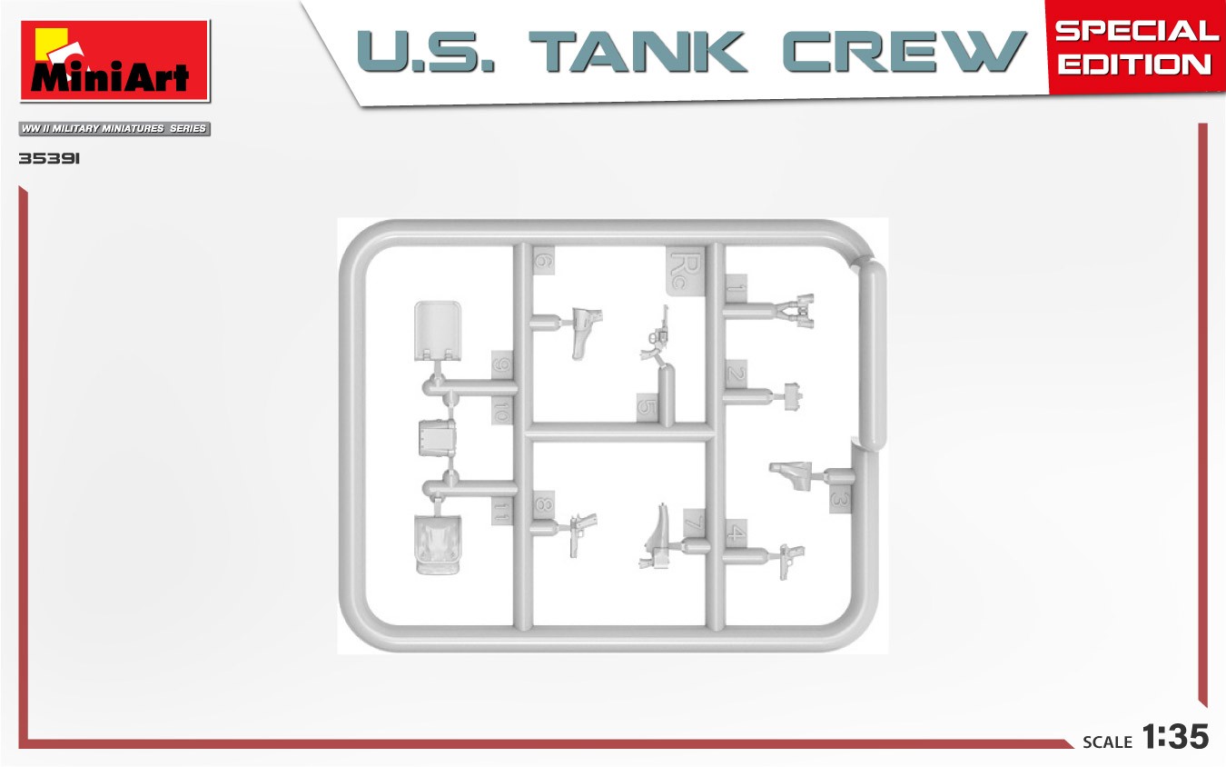 MiniArt 35391 1:35 ABD Tank Mürettebatı. Özel Üretim