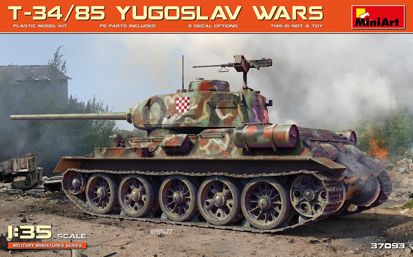 MiniArt 37093 1:35 T-34/85 Yugoslav Savaşları