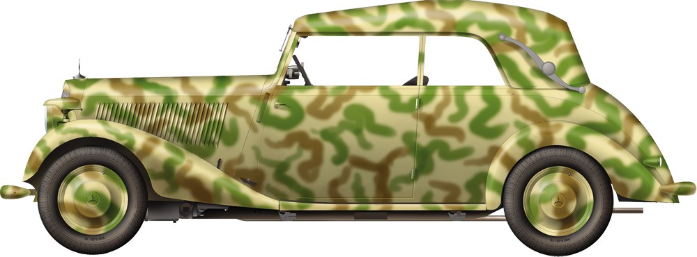 MiniArt 35107 1:35 Alman Personel Aracı MB 170V. Cabriolet.