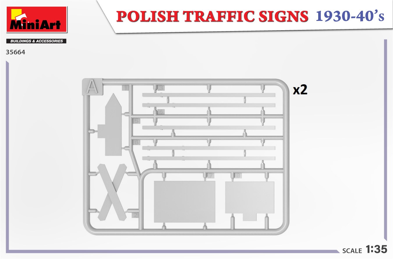 MiniArt 35664 1:35 Polonya Trafik İşaretleri