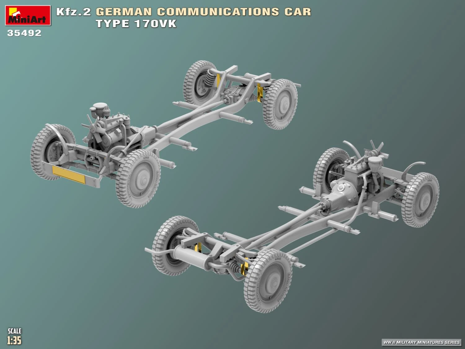 MiniArt 35492 1:35 Kfz.2 Alman Muhabere Aracı Model 170Vk