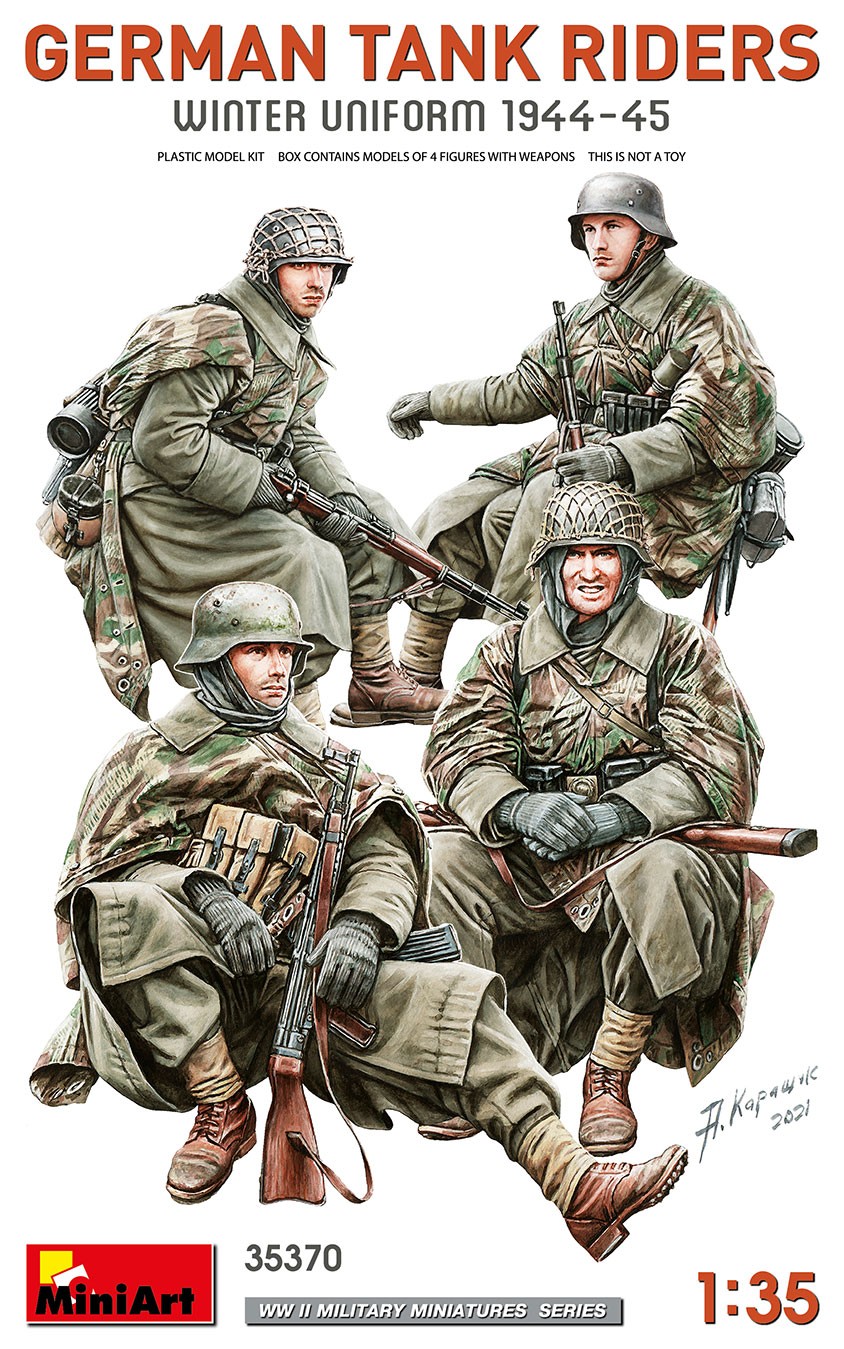 MiniArt 35370 1:35 Alman Tank Sürücüler (Kış Uniforma 1944-45)