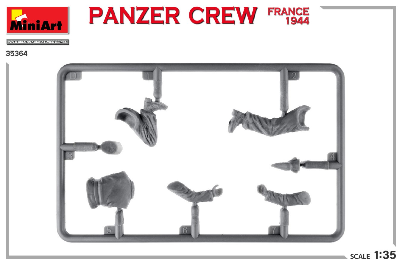 MiniArt 35364 1:35 Panzer Mürettebatı. Fransa 1944