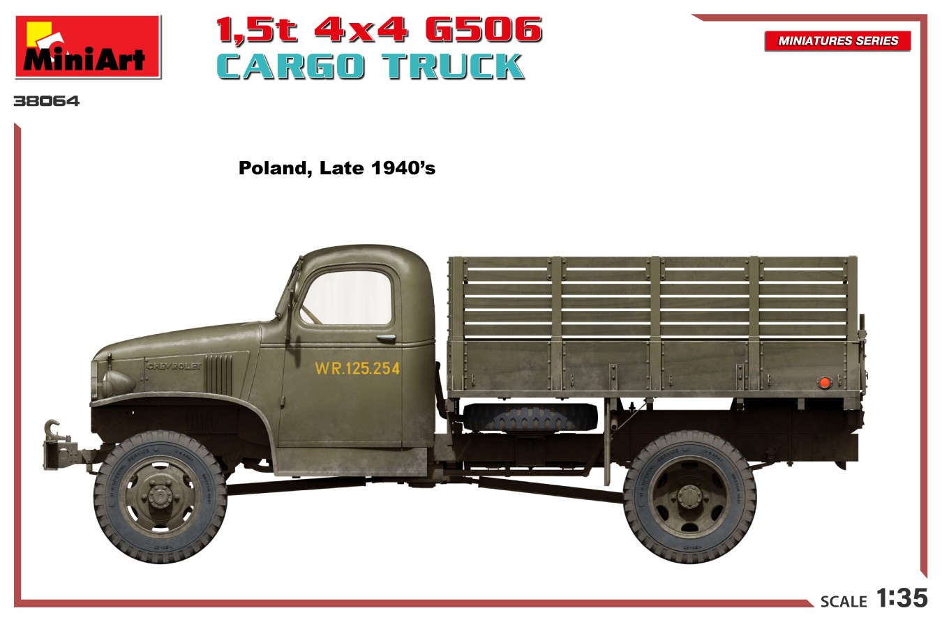 MiniArt 38064 1:35 1,5 t. 4x4 G506 Kasalı Kamyon
