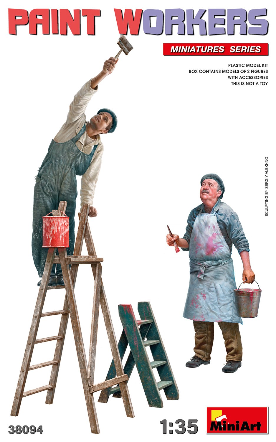 MiniArt 38094 1:35 Boya İşçileri ve Aksesuarları
