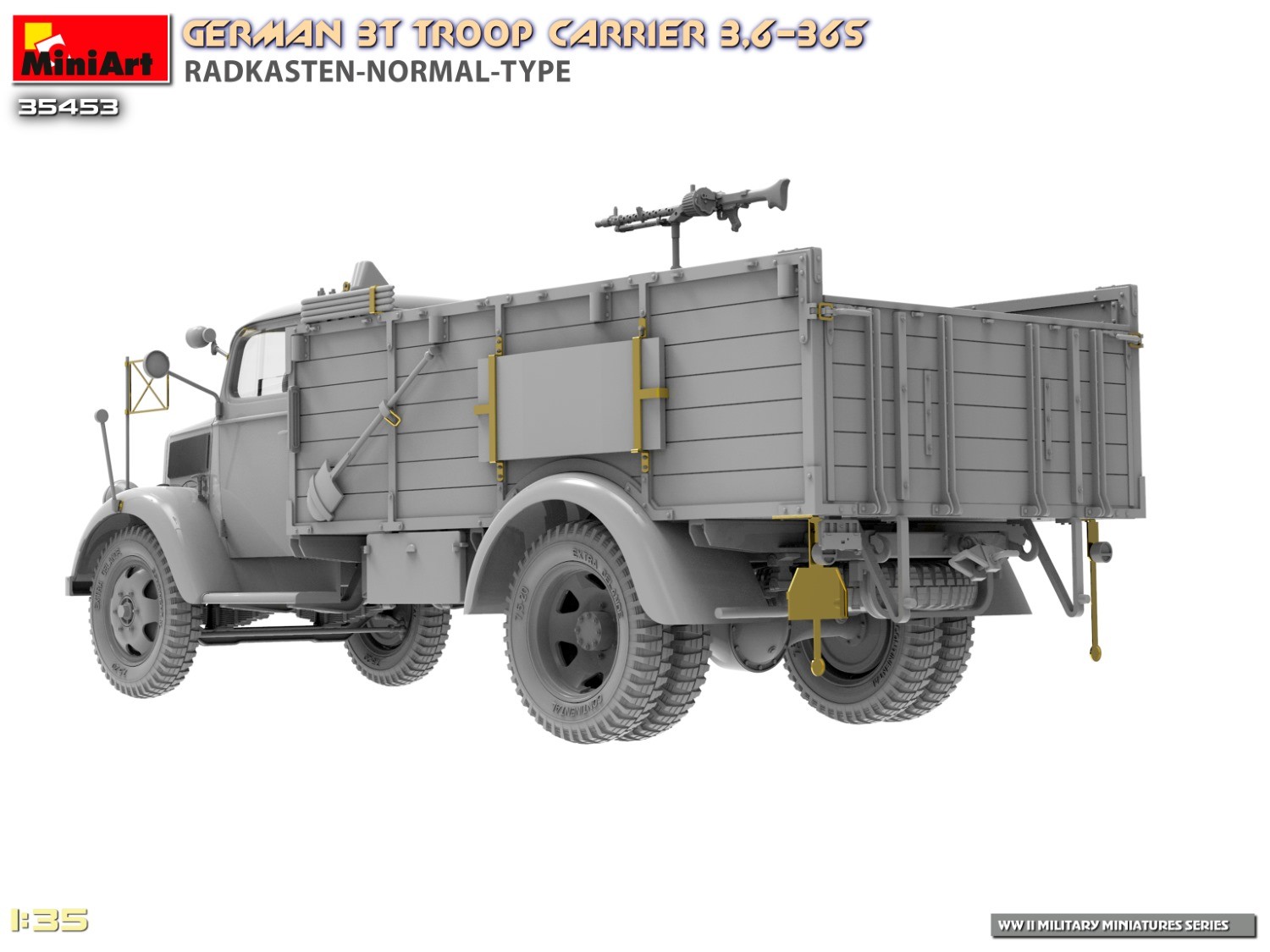 MiniArt 35453 1:35 Alman 3t. Personel Taşıyıcı Kamyon Maketi