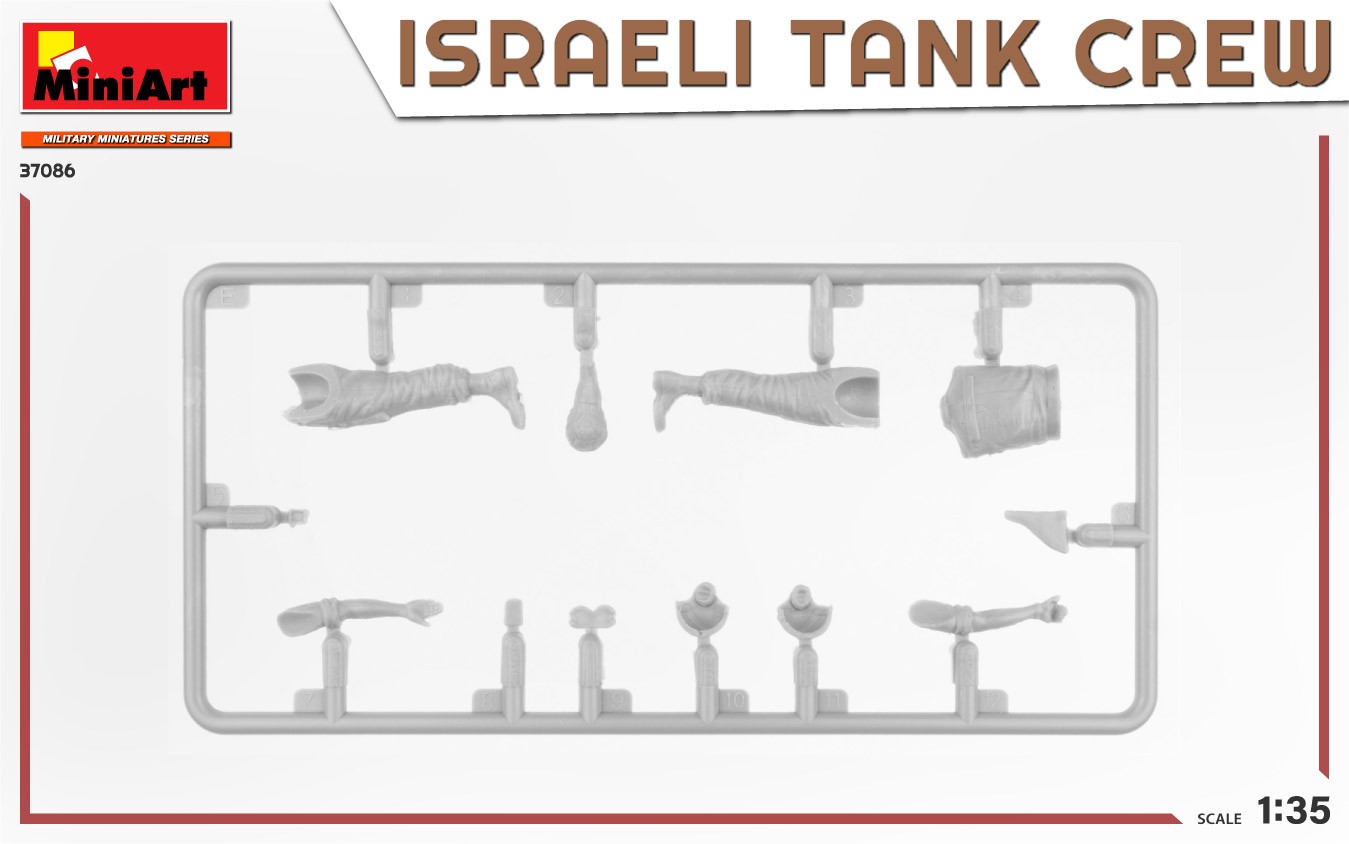 MiniArt 37086 1:35 İsrail Tank Mürettebatı Yom Kippur Savaşı