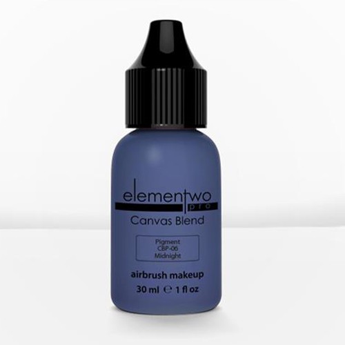 Elementwo Pro Canvas Blend Airbrush Makeup CBP-06 Midnight Mat Pigment 30ml.
