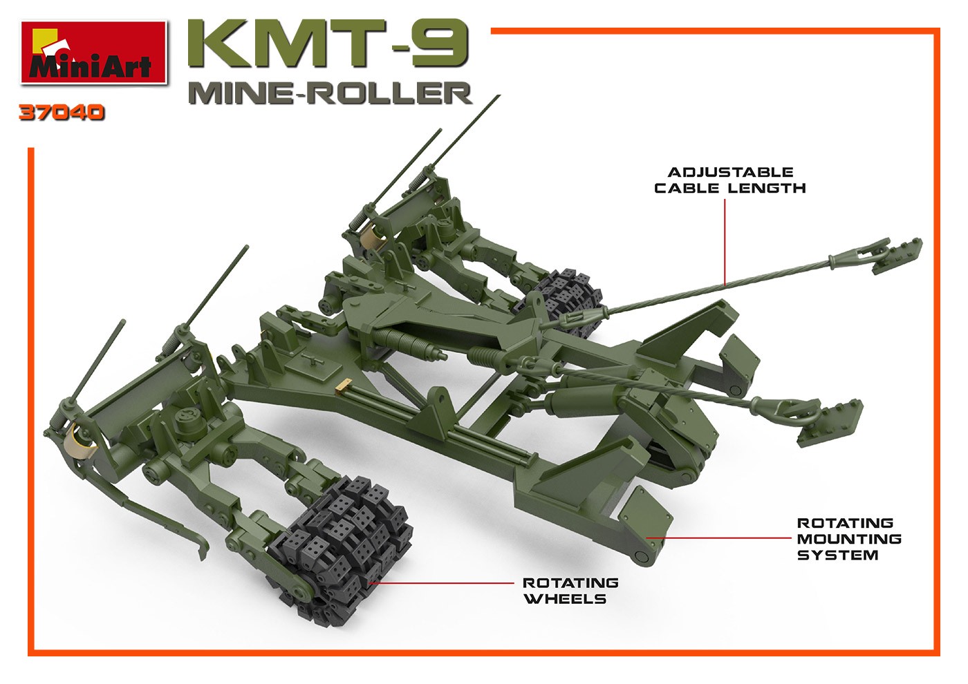MiniArt 37040 1:35 Mayın Silindiri KMT-9