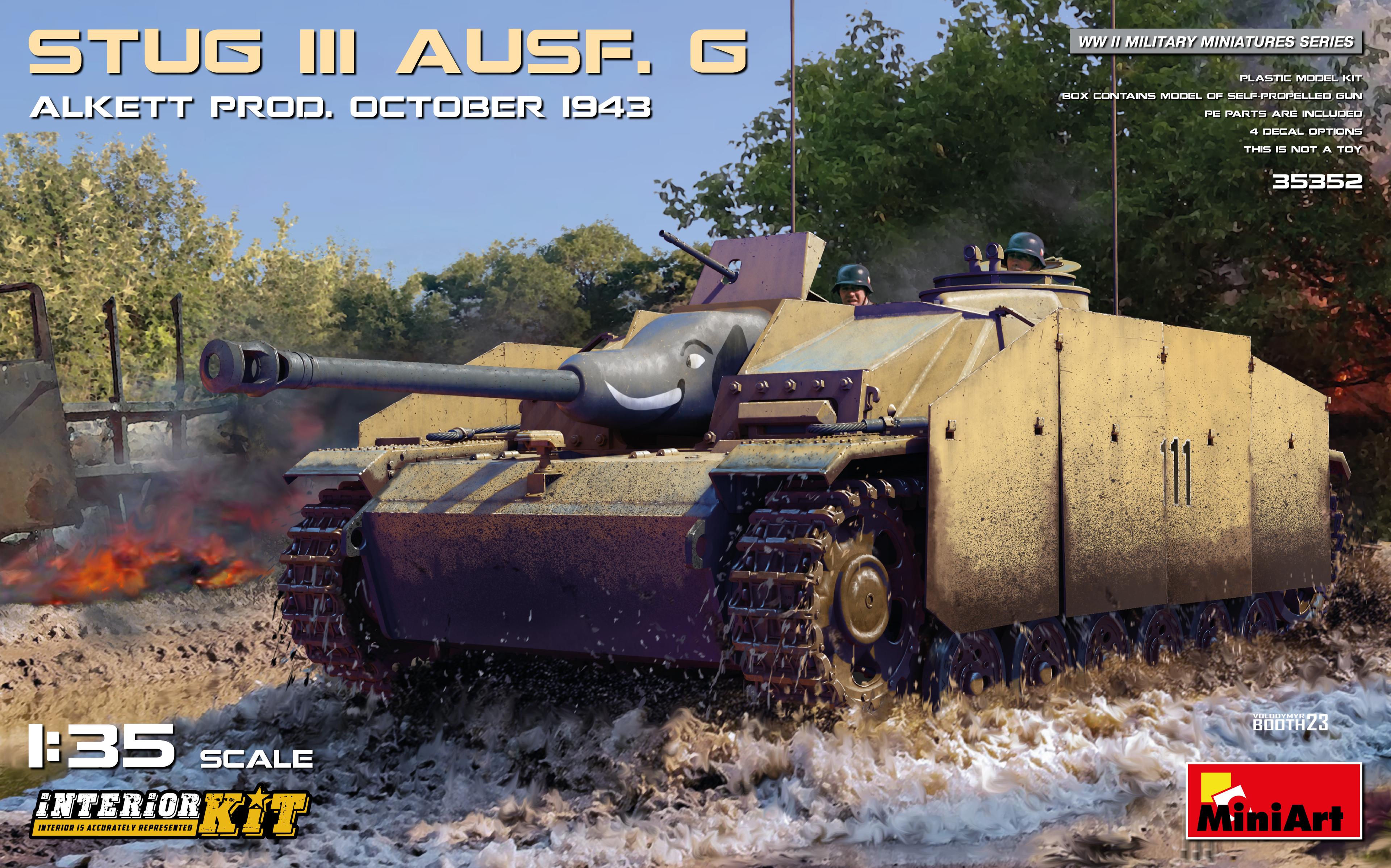 MiniArt 35352 1:35 1:35 Stug III Ausf. G Ekim 1943 Alkett Prod. Interior Kit