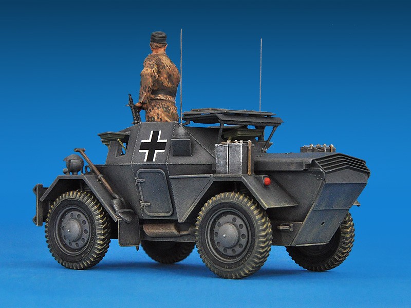 MiniArt 35074 1:35 Dingo Mk II ( Pz.Kpfw.MK 1 202 (e)) Mürettebat ile birlikte