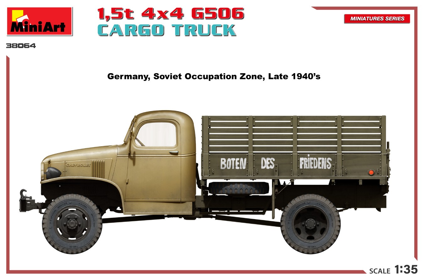 MiniArt 38064 1:35 1,5 t. 4x4 G506 Kasalı Kamyon