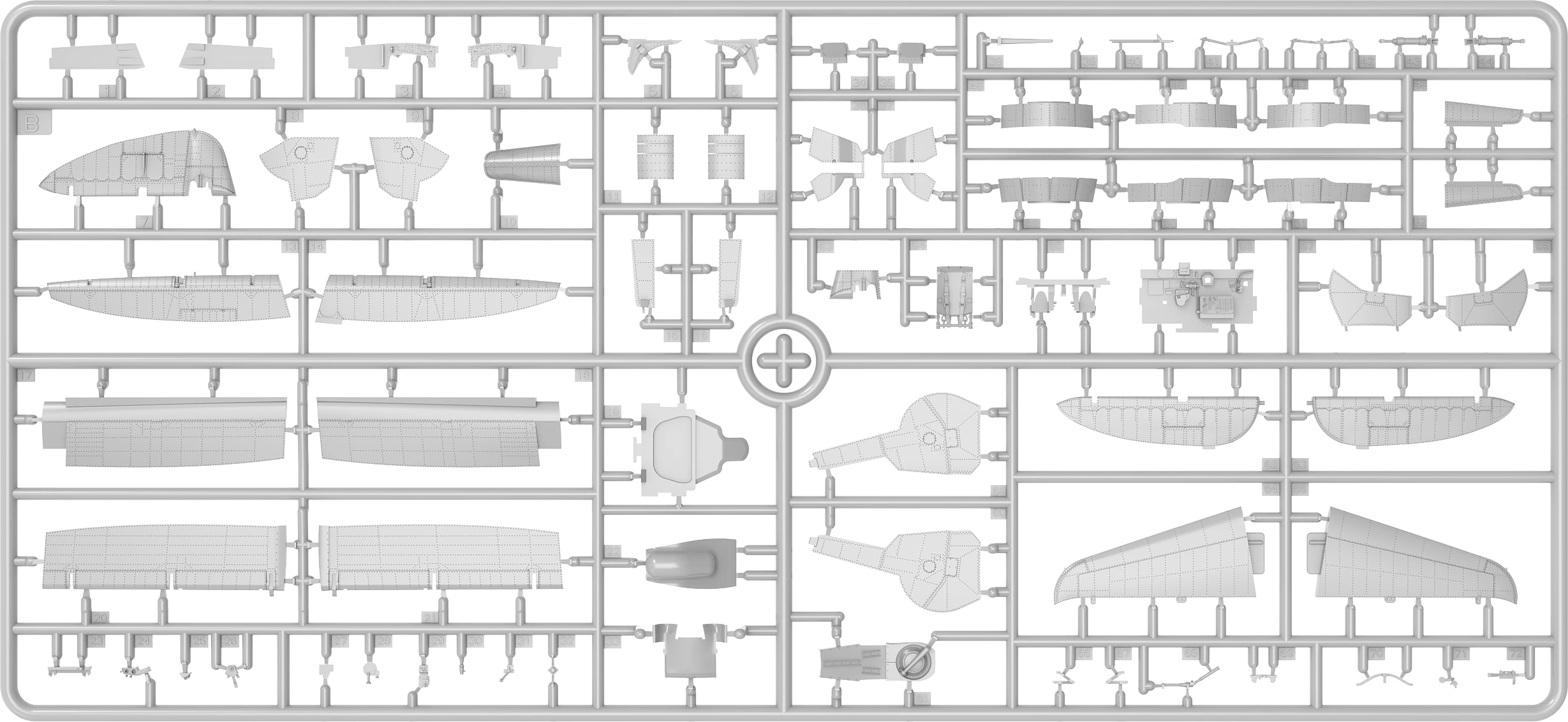 MiniArt 48039 1:48 P-47D-15/16 Thunderbolt PTO Razorbacks Temel Kit