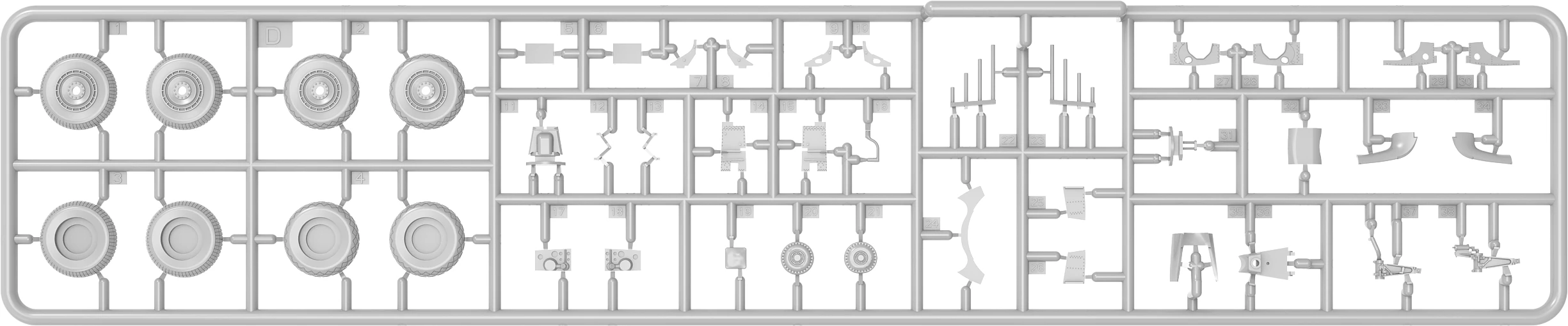 MiniArt 48039 1:48 P-47D-15/16 Thunderbolt PTO Razorbacks Temel Kit