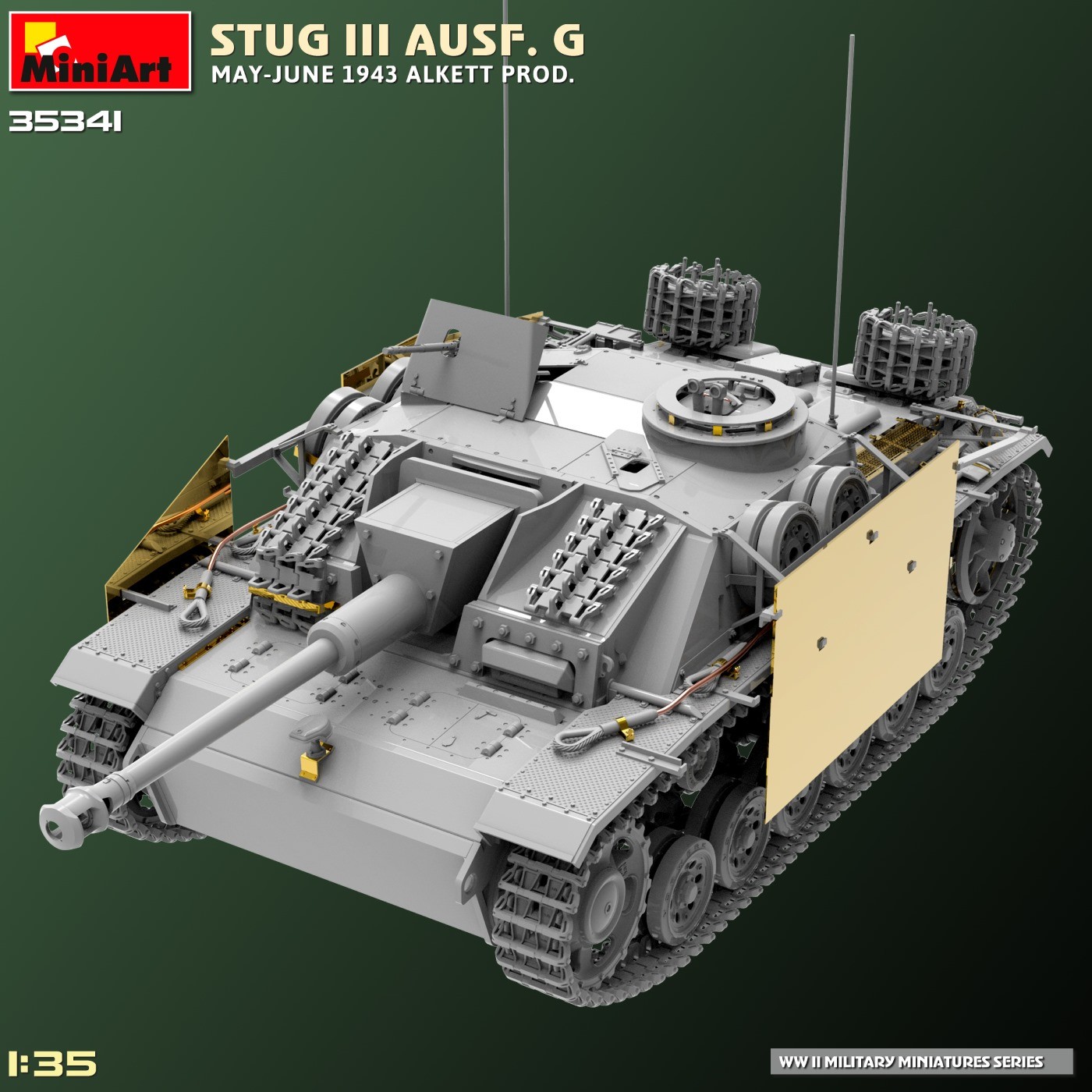 MiniArt 1:35 StuG III Ausf. G Mayıs-Haz. 1943 Alkett Prod.
