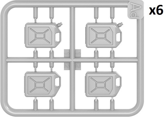 MiniArt 24013 1:24 Plastik Bidonlar 20L Set