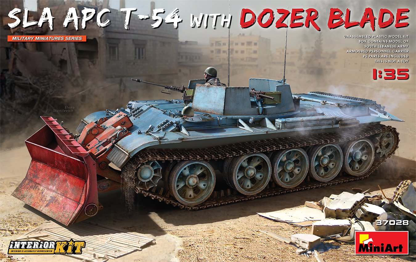 MiniArt 37028 1:35 Dozer Bıçaklı SLA APC T-54 Interior Kit