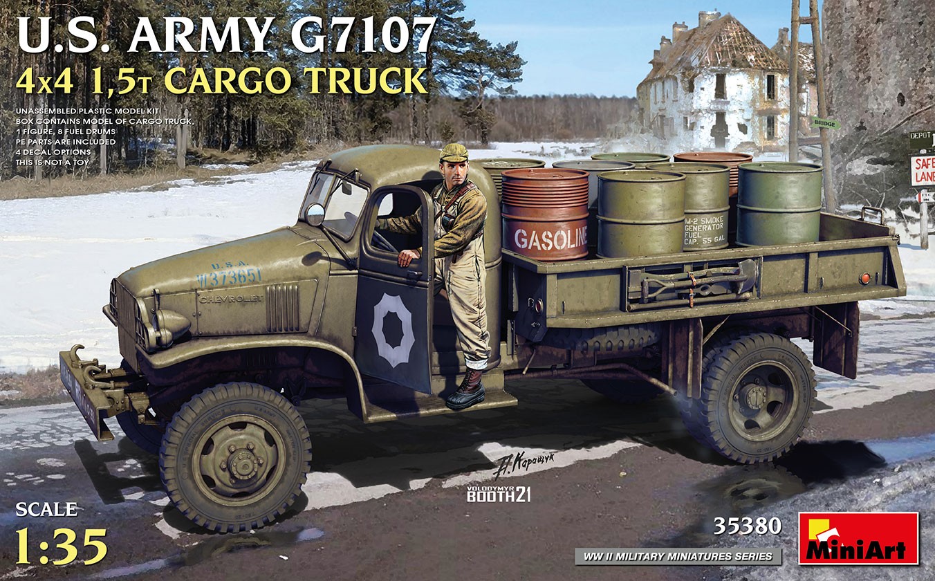 MiniArt 35380 1:35 ABD Ordusu G7107 4X4 1,5t Kargo Kamyonu