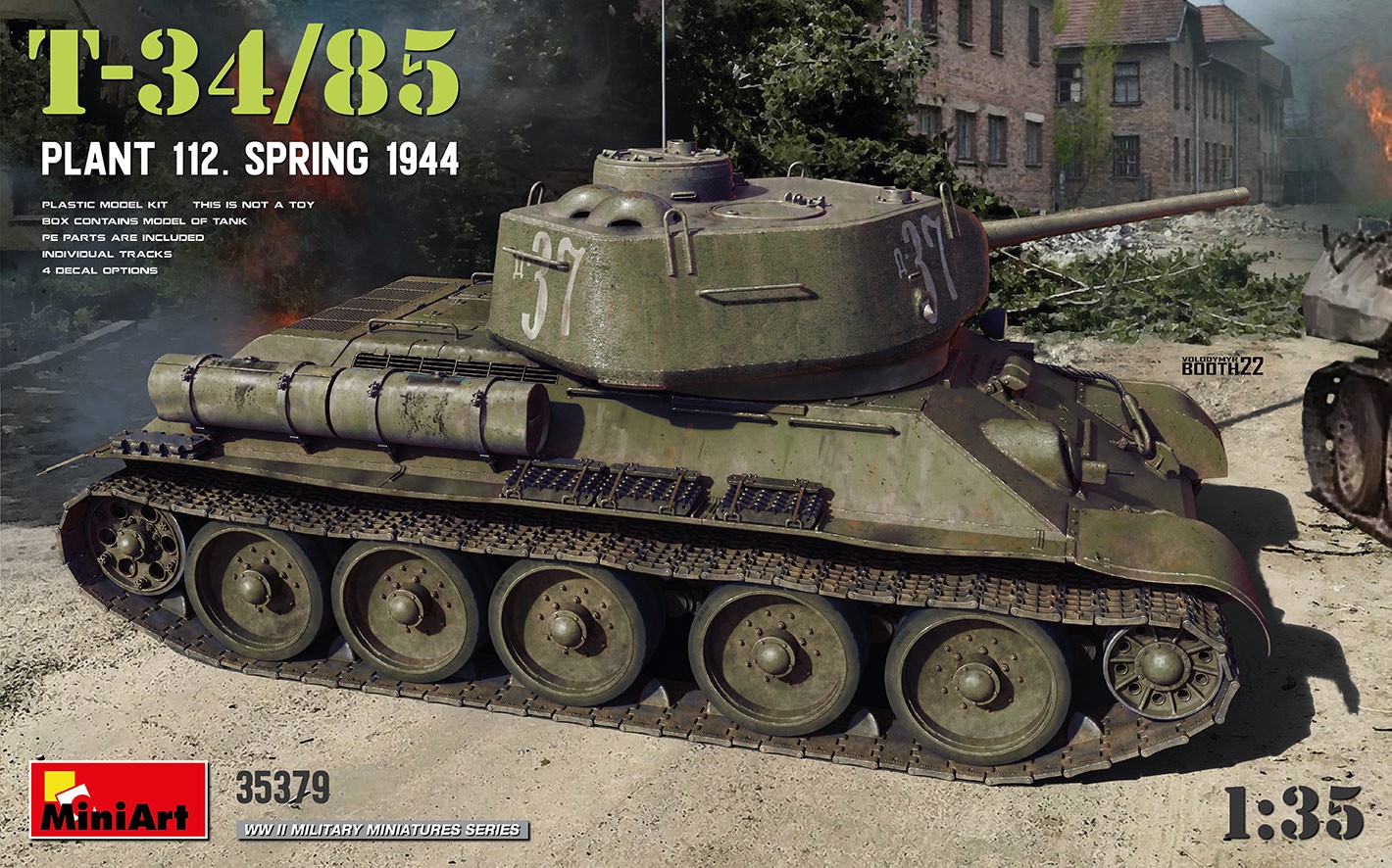 MiniArt 35379 1:35 T-34-85 Plant 112 - İlkbahar 1944