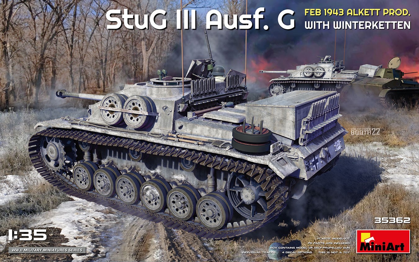 MiniArt 35362 1:35 StuG III Ausf. G Feb 1943 Alkett Prod with Winterketten