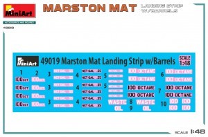 MiniArt 49019 1:48 Marston Mat İniş Pisti ve Variller