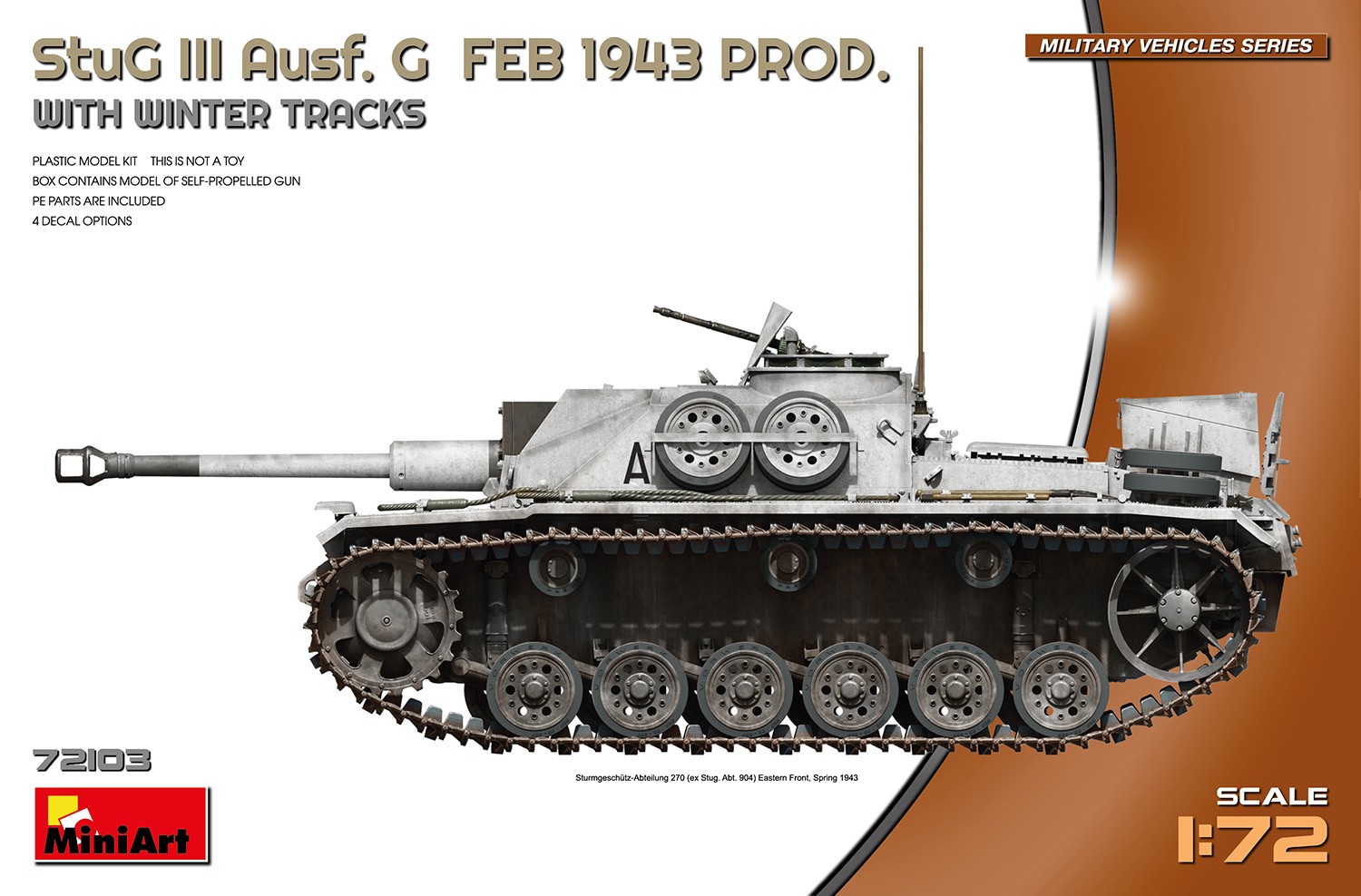 MiniArt 72103 1:72 StuG III Ausf. G Şubat 1943 Üretim Kış Paletli
