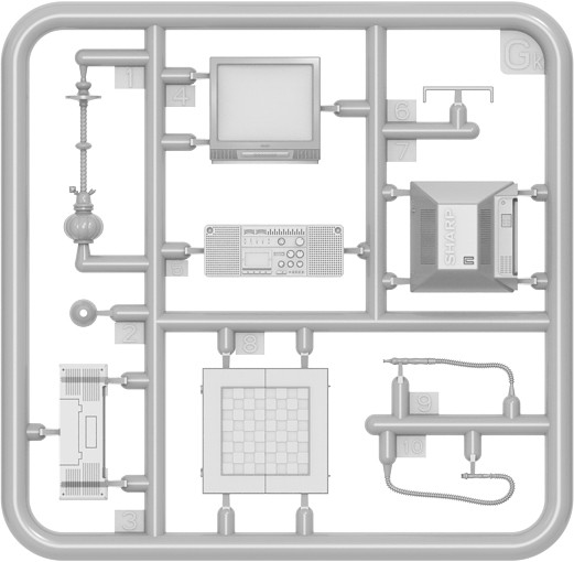MiniArt 35647 1:35 Sokak Mobilyaları, Elektronik Aksam ve Şemsiye