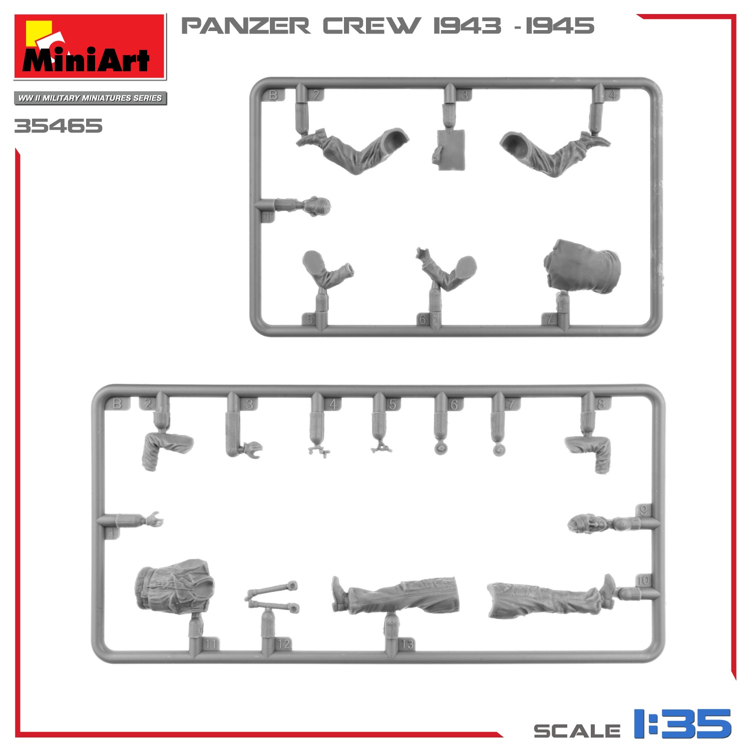 MiniArt 35465 1:35 1:35 Panzer Mürettebatı (1943-1945)