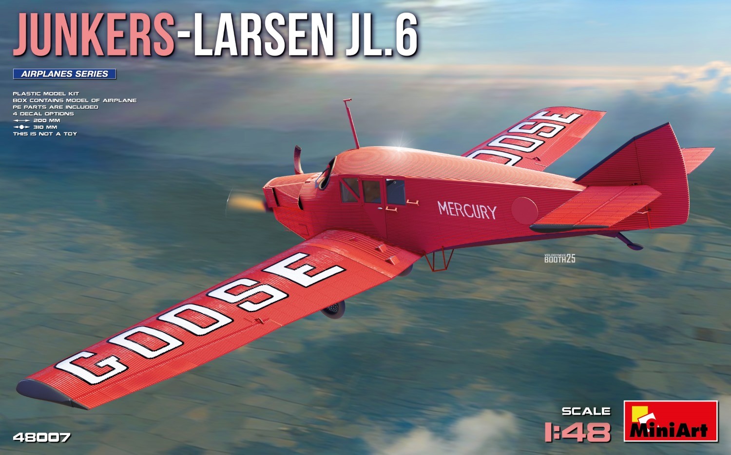 MiniArt 48007 1:48 Junkers-Larsen JL.6 Uçak Maketi