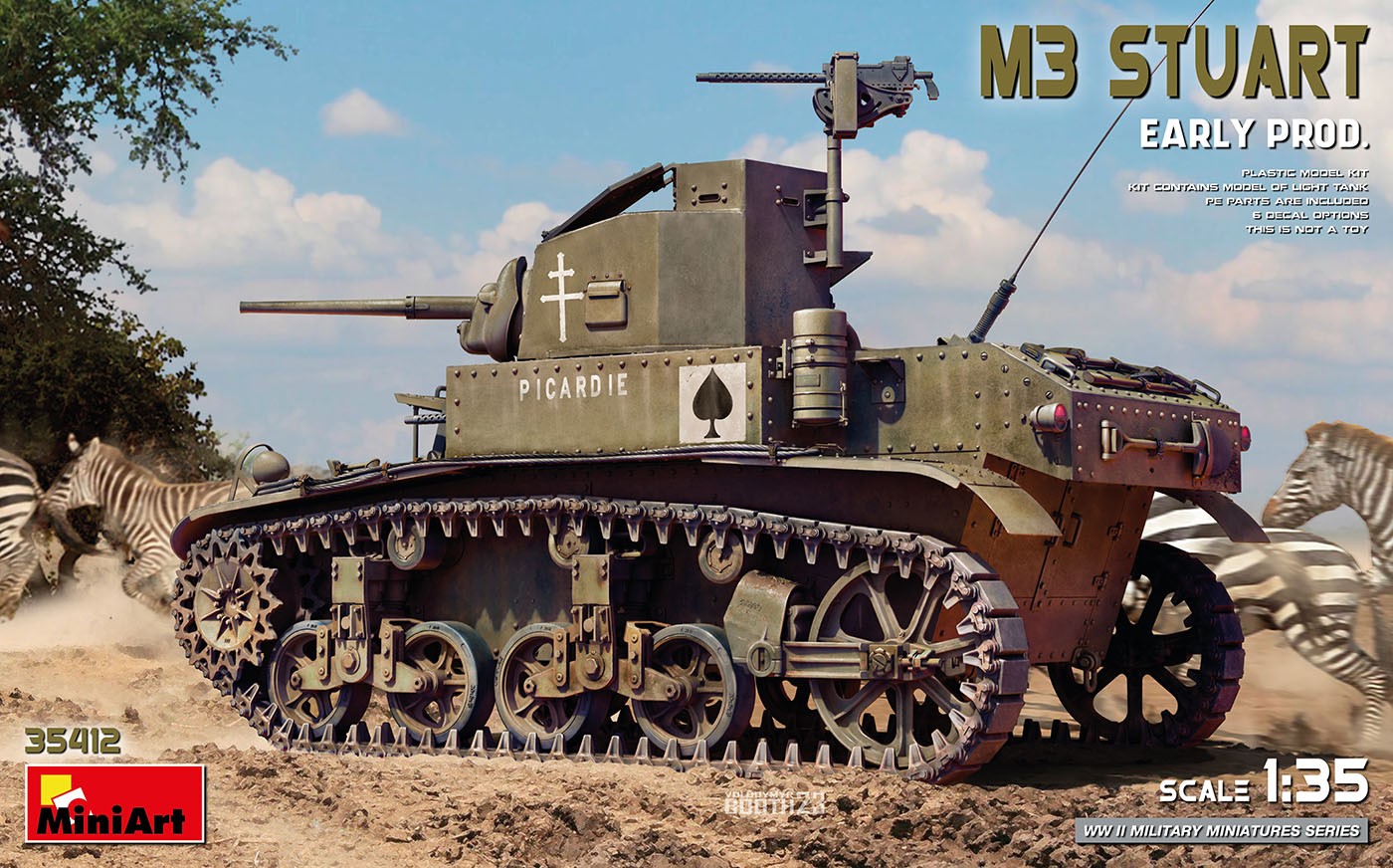 MiniArt 1:35 M3 Stuart. Erken Üretim