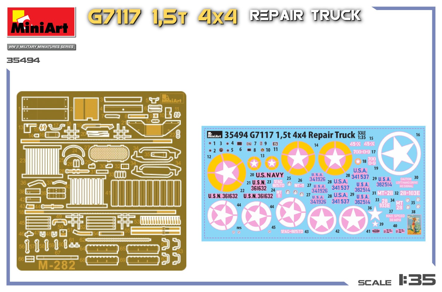 MiniArt 35494 1:35 G7117 1,5t 4x4 Tamir Kamyon Maketi