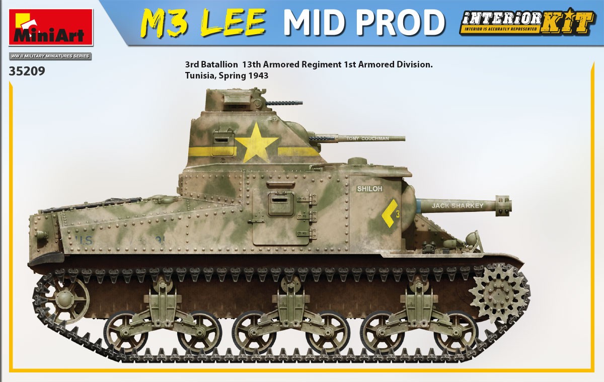 MiniArt 35209 1:35 M3 Lee Mid. Production Interior Kit