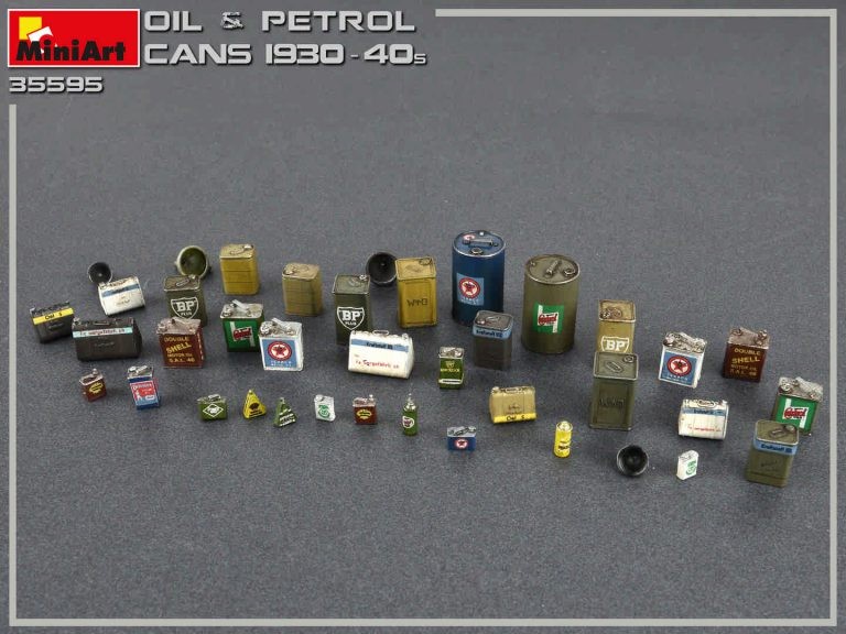 MiniArt 35595 1:35 Petrol ve Benzin Bidonları 1930-40