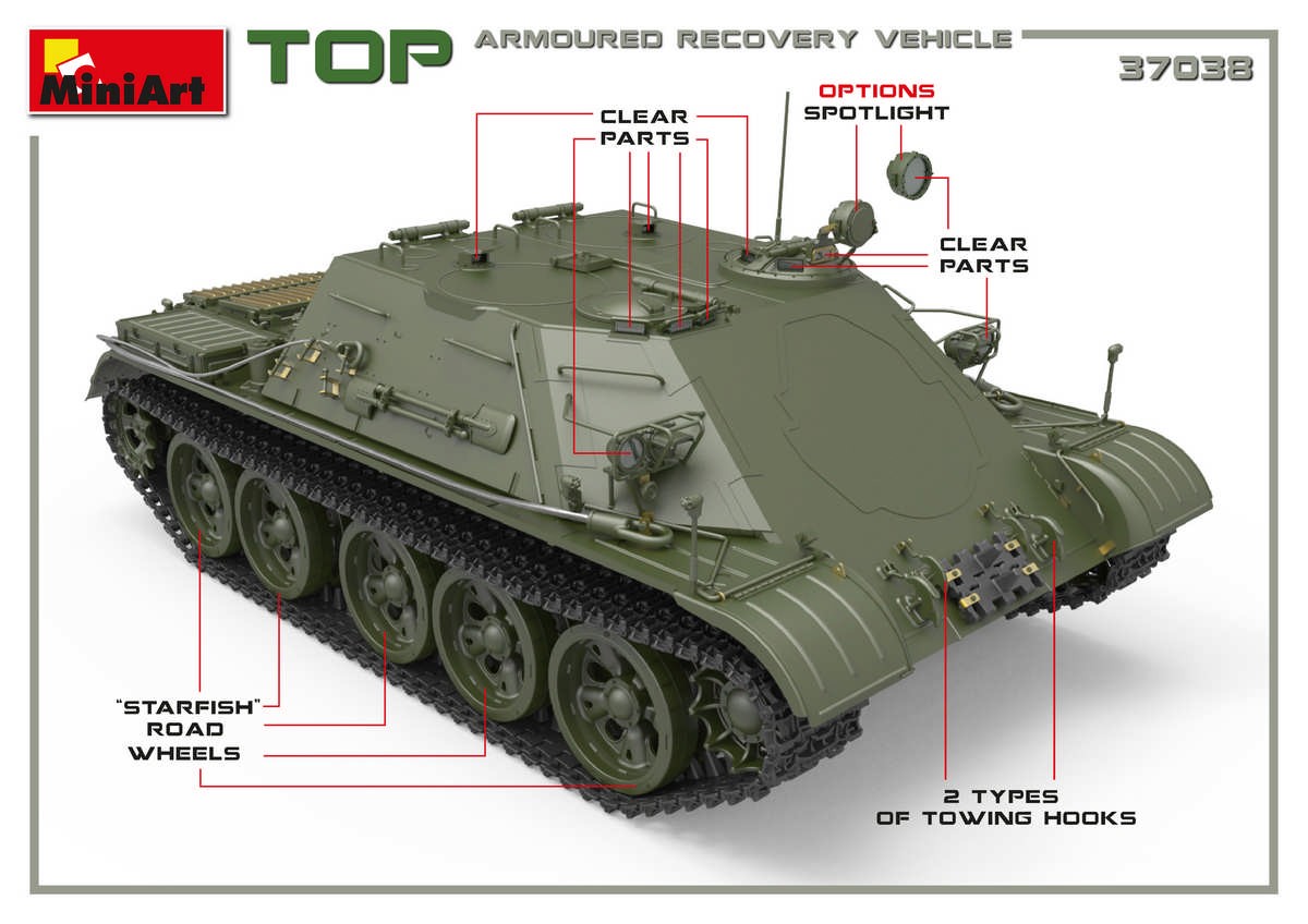 MiniArt 37038 1:35 TOP Zırhlı Kurtarma Aracı
