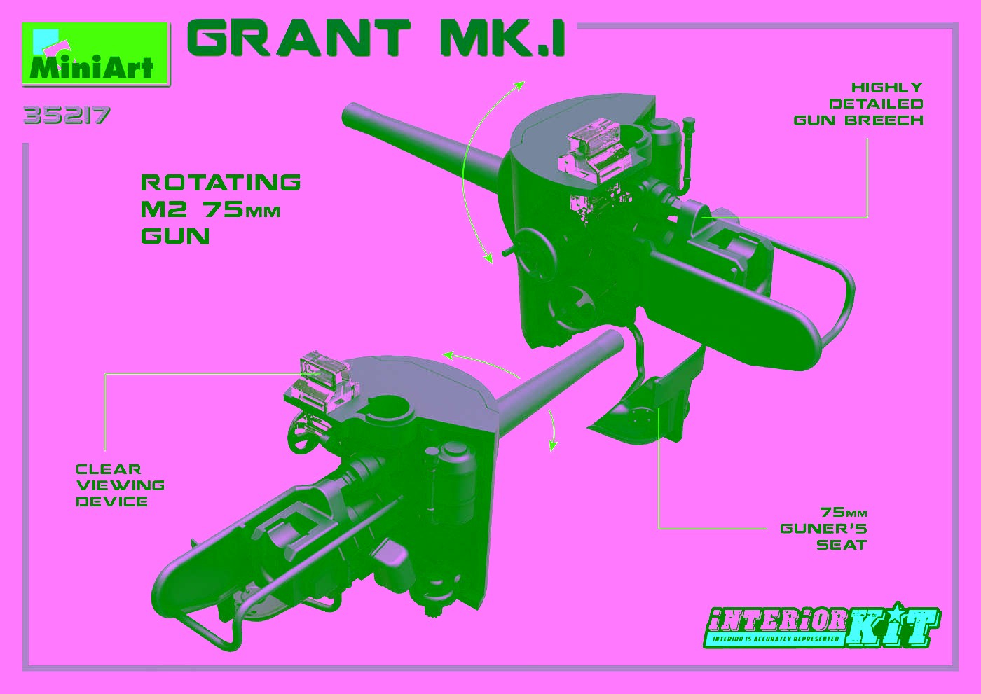 MiniArt 35217 1:35 Grant Mk.I Interior Kit