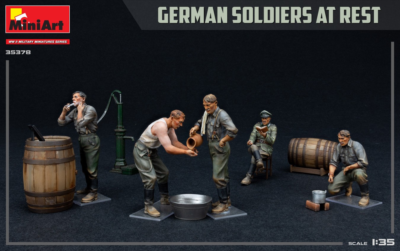 MiniArt 35378 1:35 Moladaki Alman Askerleri-Özel Üretim