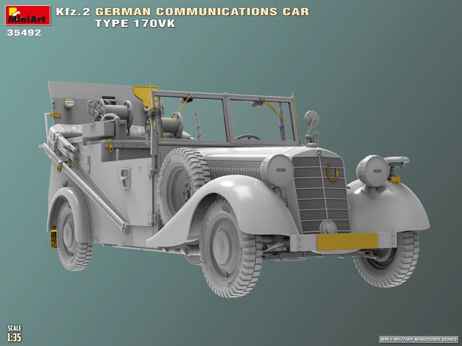 MiniArt 35492 1:35 Kfz.2 Alman Muhabere Aracı Model 170Vk