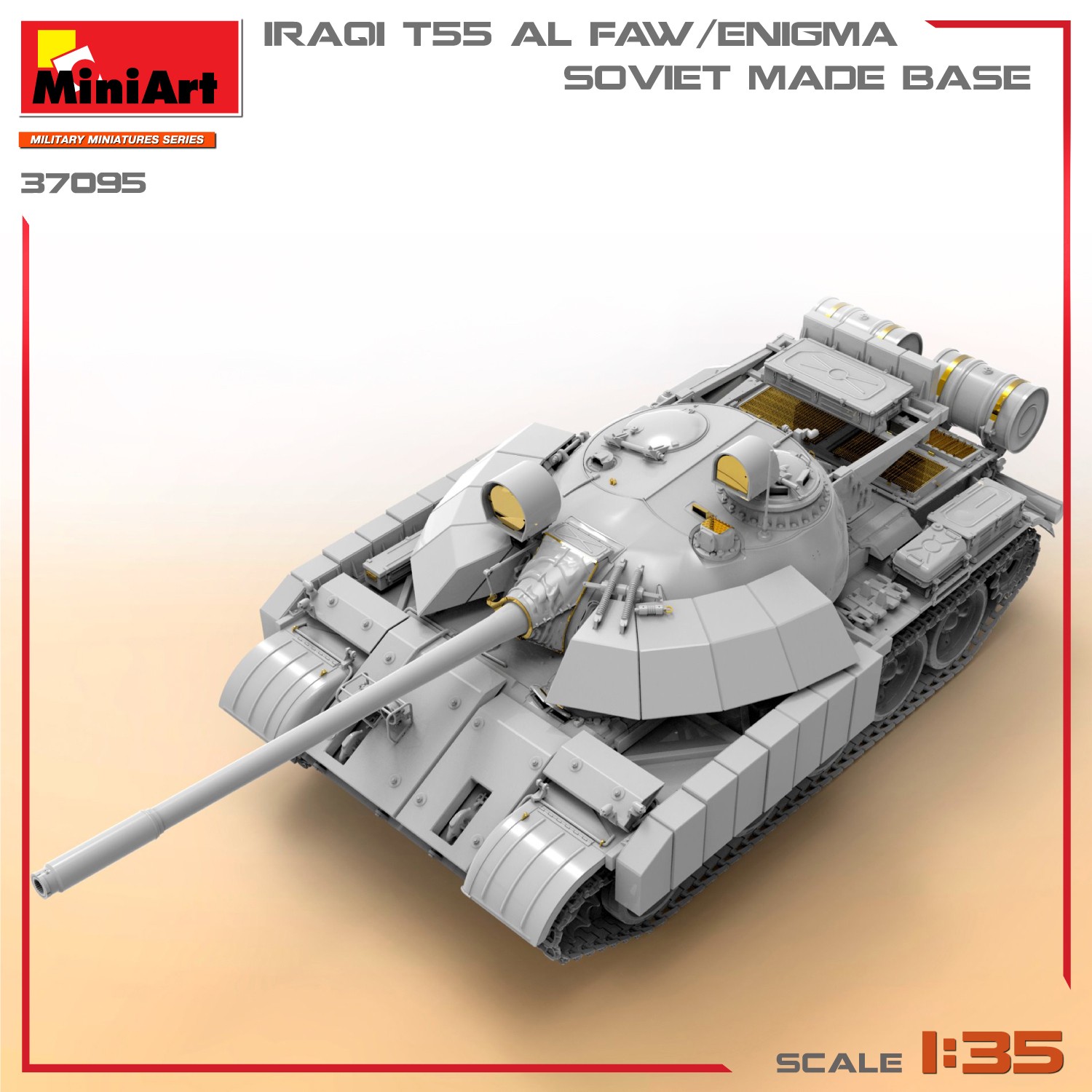 MiniArt 37095 1:35 1:35 Iraklı T-55 Al Faw/Enigma. Sovyet Yapımı Kaide