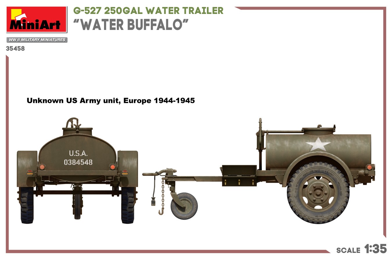 MiniArt 35458 1:35 G-527 250gal Su Römorku “Water Buffalo”